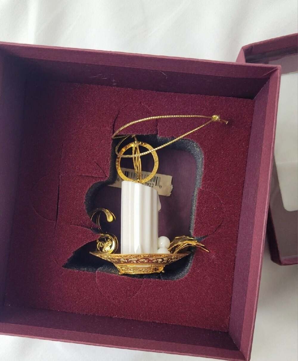 BALDWIN 24kt Gold Finished Brass‎ Chamberstick Ornament